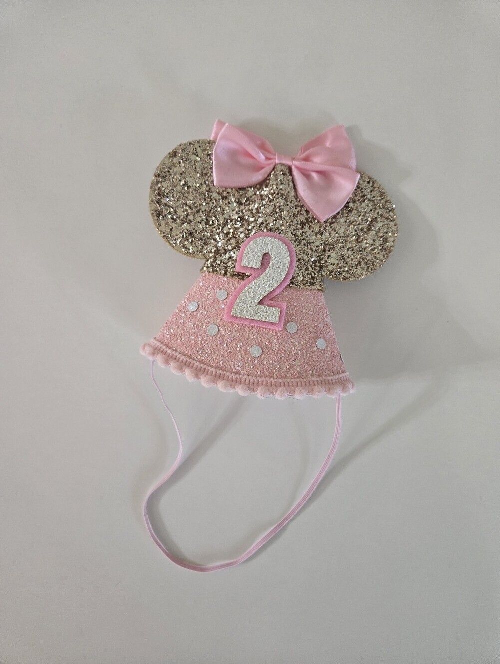 Minnie Mouse Ears, Pink, 2nd birthday, Birthday Crown Hat
